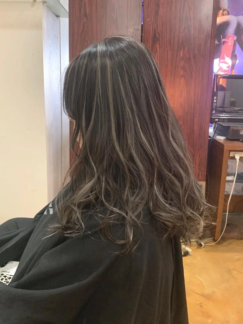 ロング カラー ヘアカラー 韓国レイヤーカット★ 小林大樹のヘアスタイル