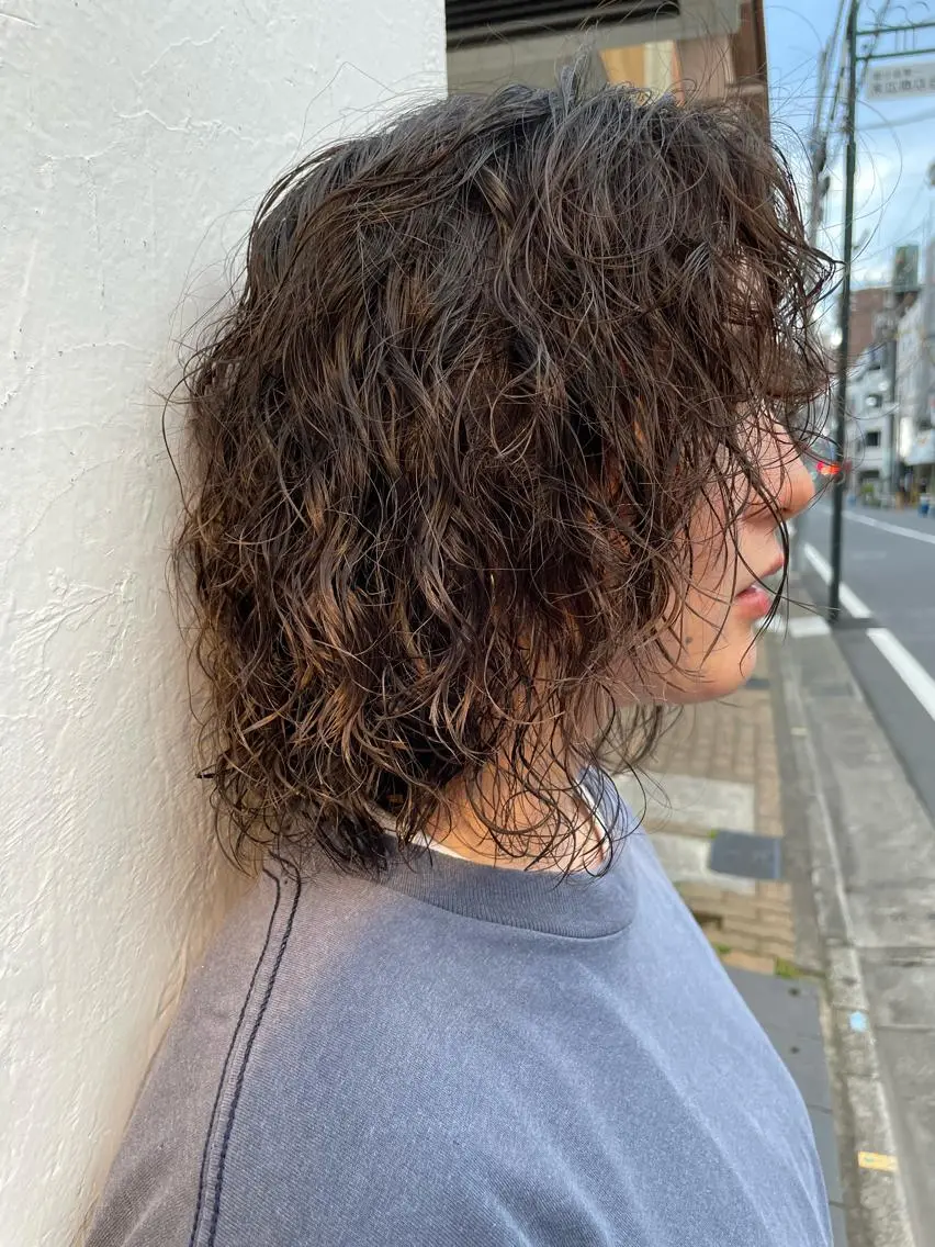 ミディアム パーマ KYOKA .のヘアスタイル