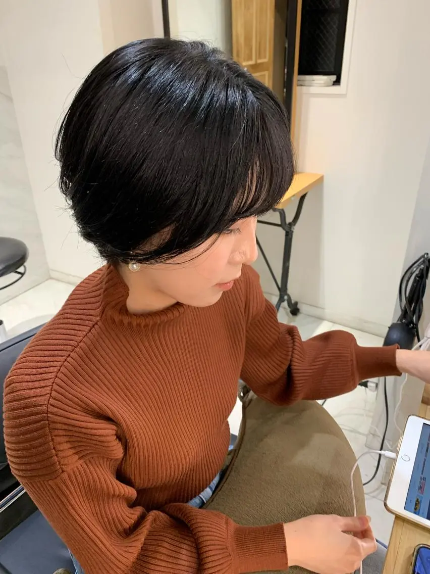 ショート カラー ショートヘア チバ タクミのヘアスタイル