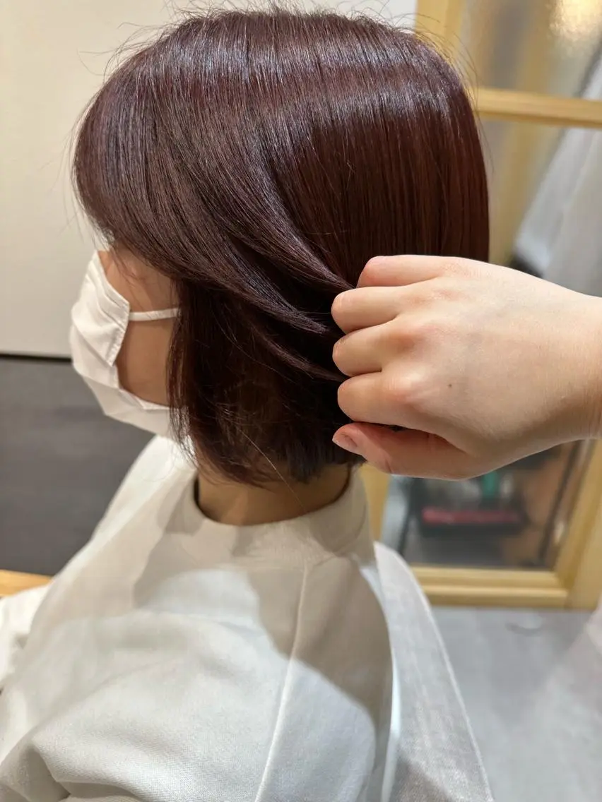 ショート カラー カット ヘアカラー やまぐち あやみのヘアスタイル
