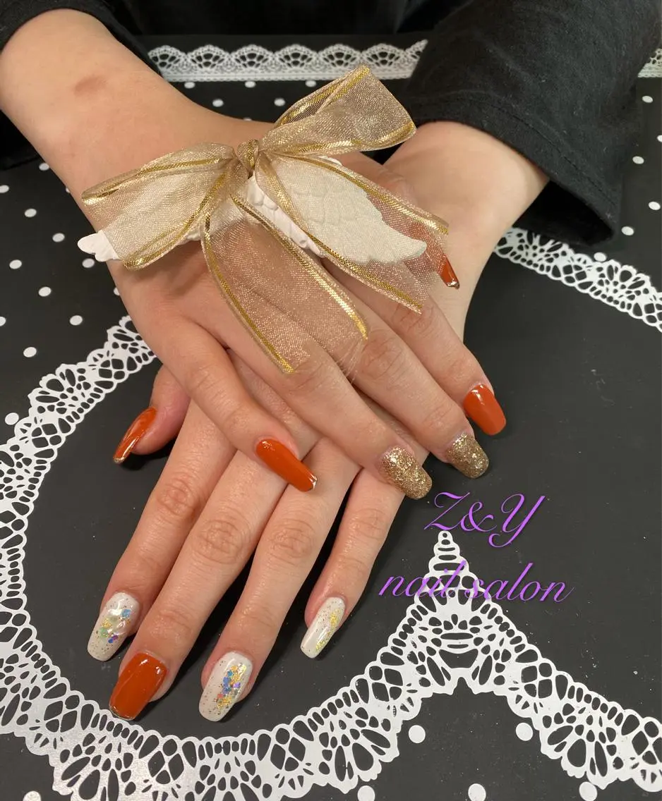 ロング ネイル スカルプネイル ハンドネイル Z&Y nail salonのネイルデザイン