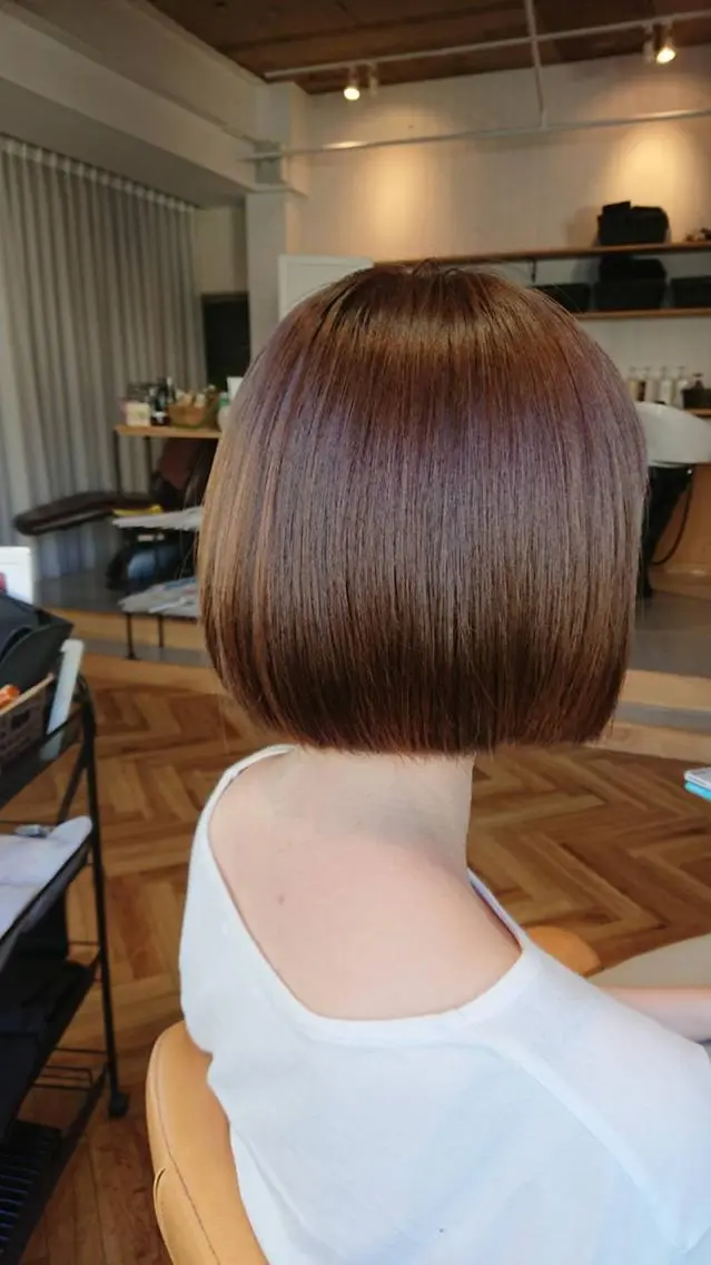 ショート カット ヘアカラー トリートメント newi 天王寺 masakoのヘアスタイル