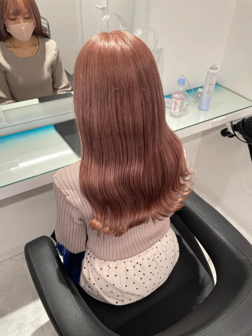 ロング カラー ウルフカットマスター みつきのヘアスタイル