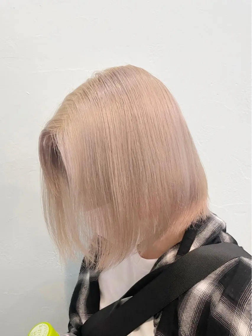 ショート ヘアカラー トリートメント ヘッドスパ ヘアセット 柔らかカラー/ レイヤーYUTO🧋のヘアスタイル