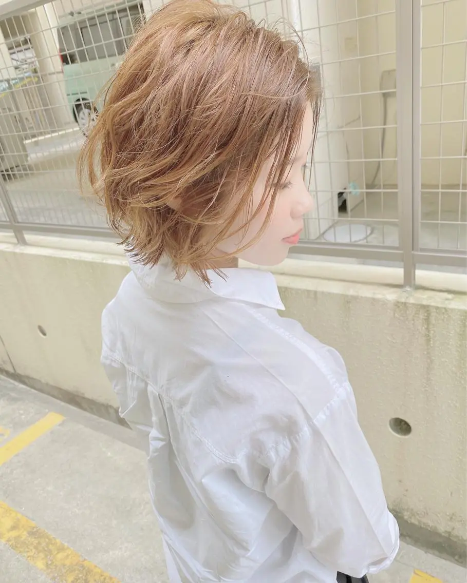 ショート カラー イルミナカラー カット ヘアカラー トリートメント grand juteのヘアスタイル