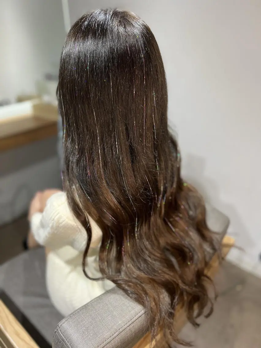 ロング メンズ ヘアアレンジ パーマ カラー 🫧m🍭ハイトーン /エクステ美容師🧸のヘアスタイル