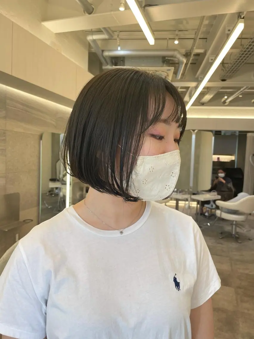 ショート ヘアアレンジ カット ヘアカラー トリートメント ヘアセット 🍃柔らか透け髪 /表参道/瑞希🍃のヘアスタイル