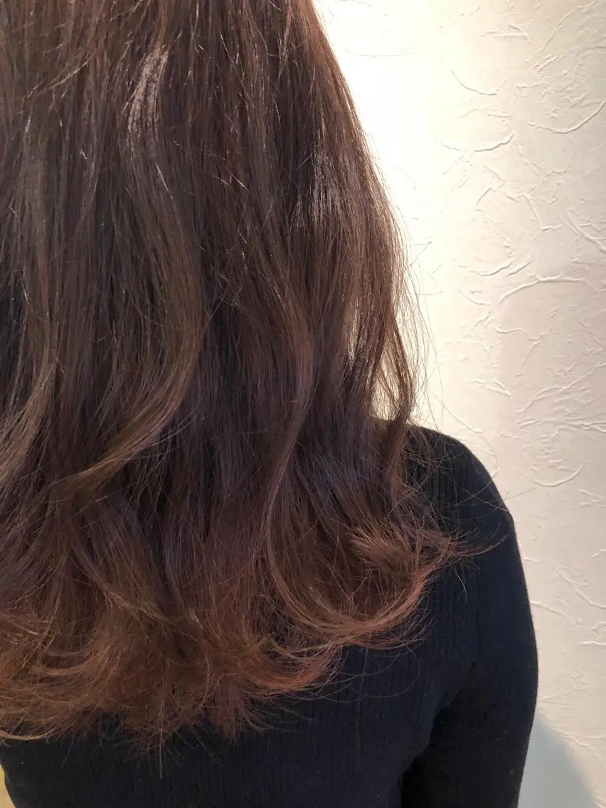 ミディアム カラー ヘアアレンジ IVY villa Suzu.のヘアスタイル