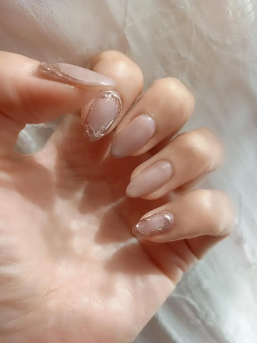 ネイル ゴールド ピンク salon de  Princessのネイルデザイン