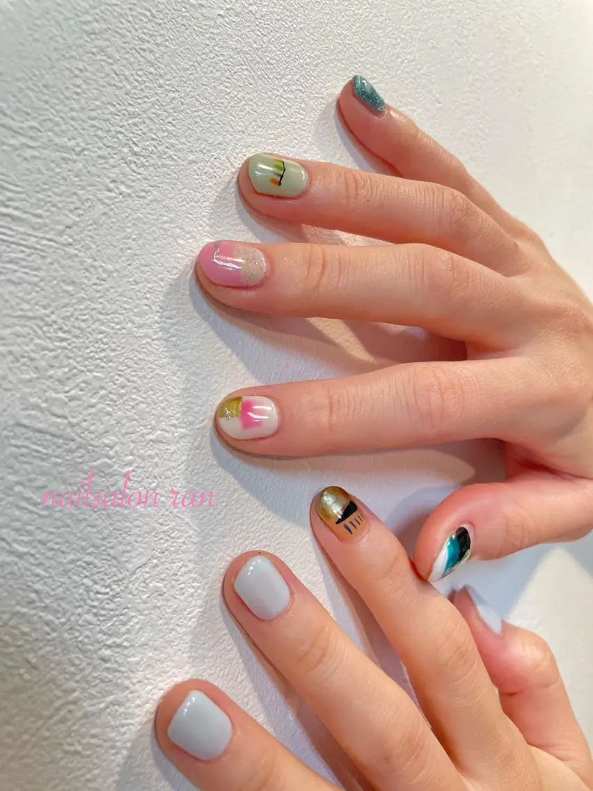 ネイル 持ち込み nailsalon ranのネイルデザイン