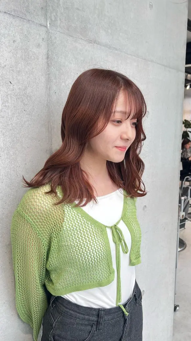 ロング カラー カット ヘアカラー トリートメント 赤みゼロ/透明感 カラー🌿KANTAのヘアスタイル