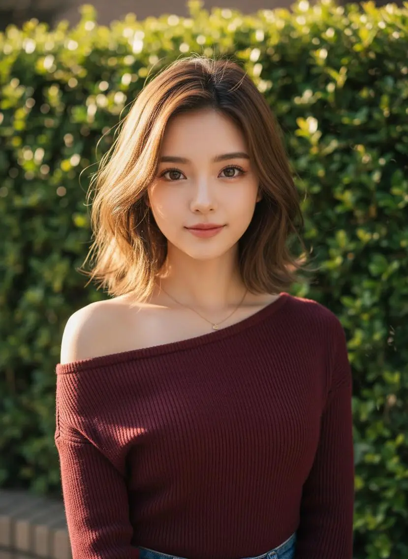 ミディアム 髪質改善 レイヤーカット カット ヘアカラー トリートメント さく/髪質改善× 縮毛矯正/町田のヘアスタイル