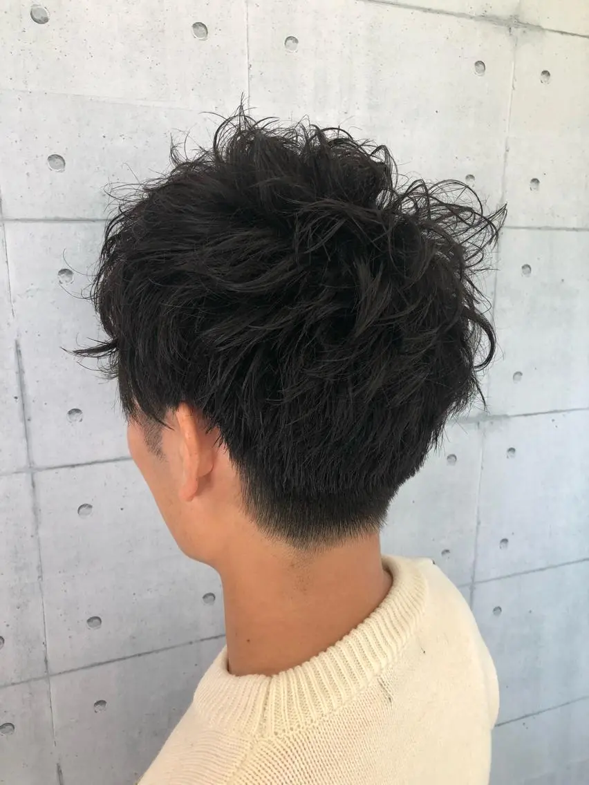 ショート パーマ メンズ メンズパーマ ショートヘア 北脇 健治のヘアスタイル