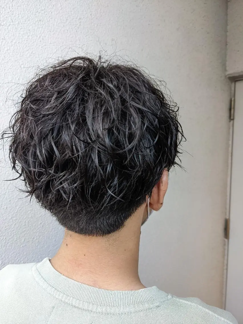 メンズ パーマ カット パーマ 小川 健治✨のヘアスタイル