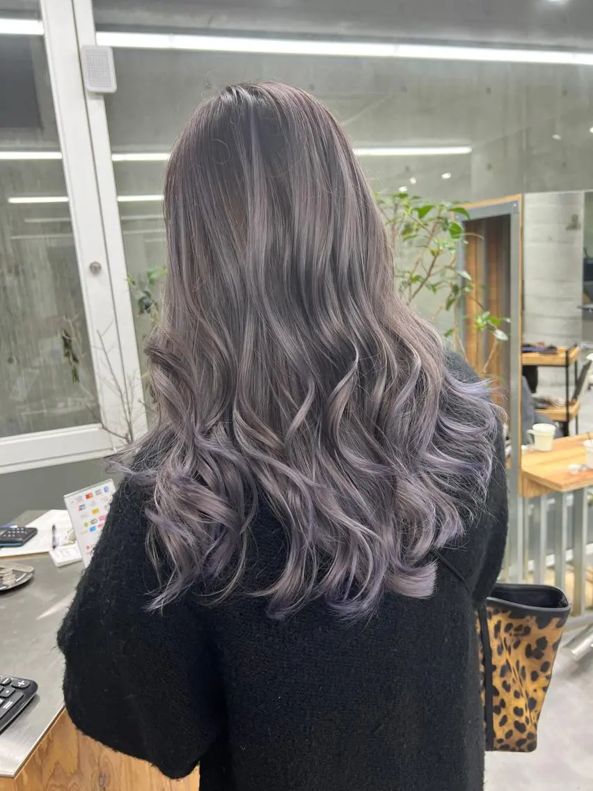 ロング カラー バレイヤージュ ブリーチ ケアブリーチ ダブルカラー ハイトーンカラー welring hair salonのヘアスタイル