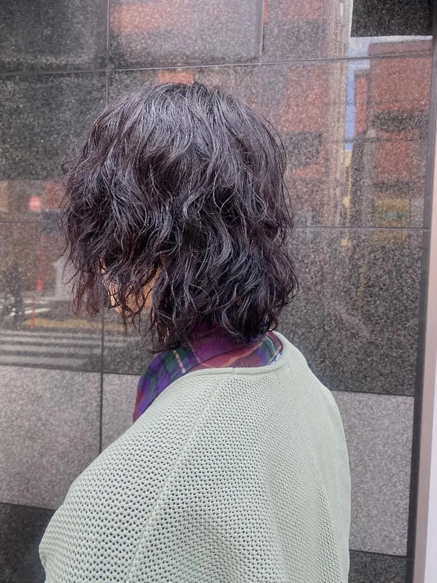 パーマ メンズ 技術モデル募集中 🩶村嶋 彩のヘアスタイル
