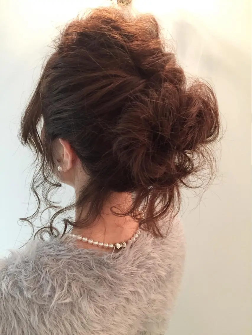 ミディアム セミロング ヘアアレンジ 松永 雄樹のヘアスタイル