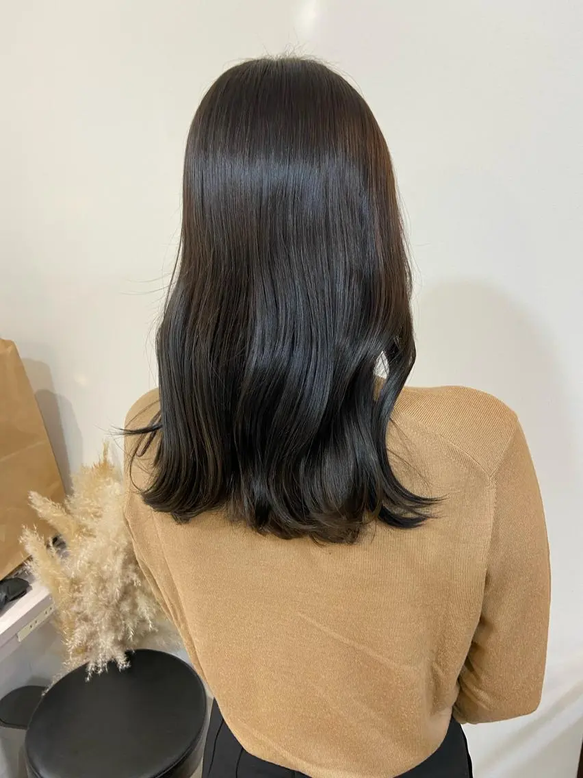 セミロング カラー ベージュカラー ブリーチ ケアブリーチ 透明感カラー ダブルカラー mai 🎀 /  暖色カラー♡のヘアスタイル