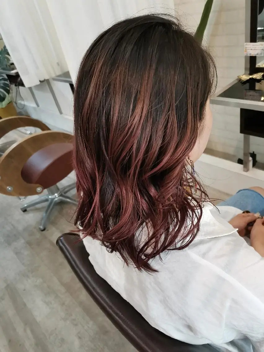 セミロング ツヤ髪ケアカラー✨ 中谷良成のヘアスタイル