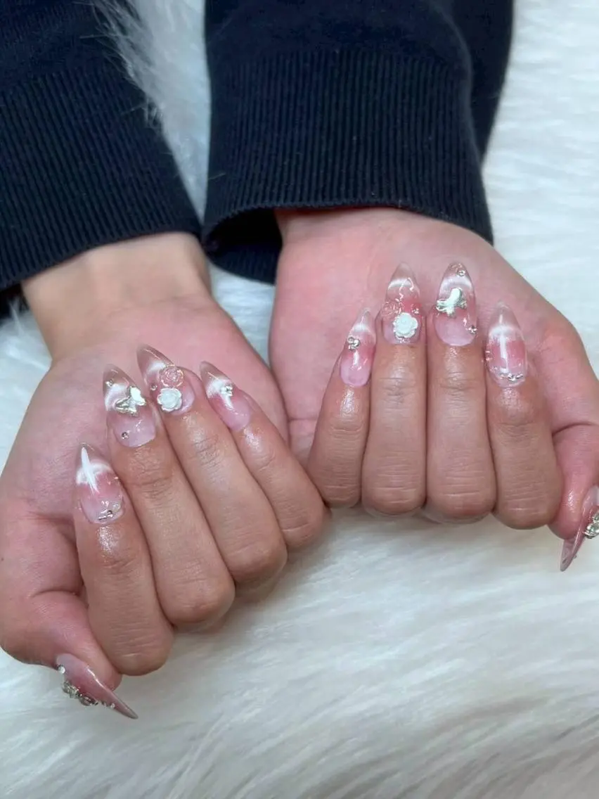 ネイル 韓国ネイル マグネットネイル 持ち込み ハンドネイル Mihana Jr Nailist♡.*のネイルデザイン