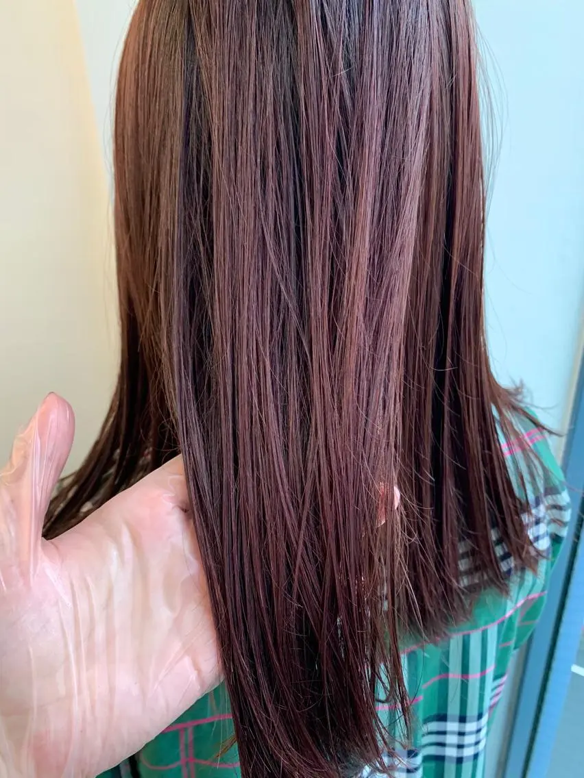 ミディアム カット ヘアカラー トリートメント 🌛ダブルカラー 🌜SAYAKAのヘアスタイル