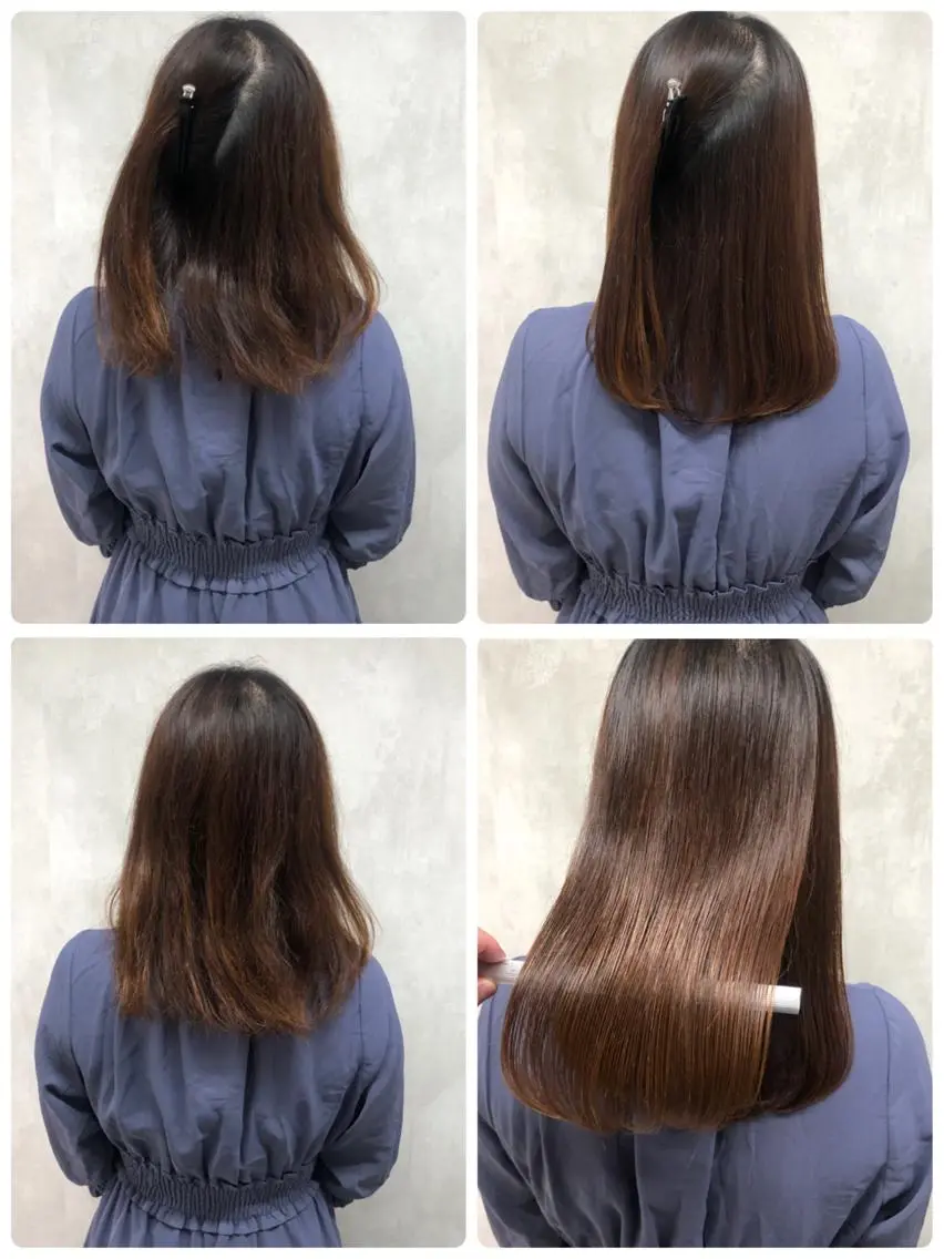 ミディアム 縮毛矯正 トリートメント あなた史上 最高を提供のヘアスタイル