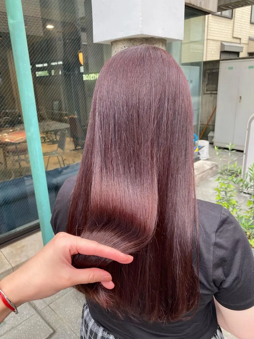 セミロング カラー ヘアアレンジ TOKI /透明感/原宿のヘアスタイル