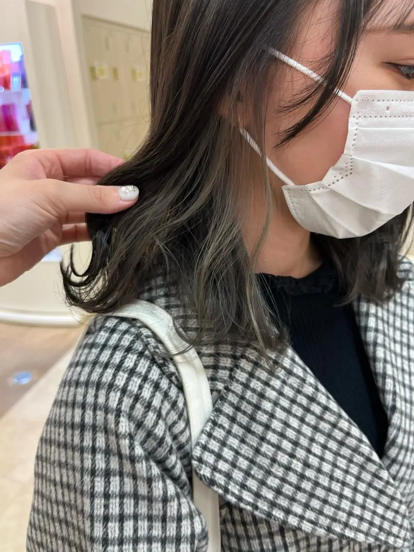 ミディアム カラー 暖色/ブリーチカラー 🎀 M i k uのヘアスタイル