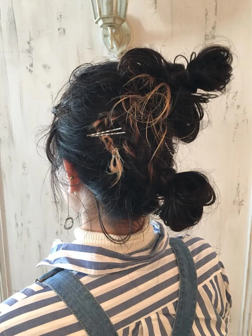 ロング ヘアアレンジ くるくるパーマ aikoのヘアスタイル