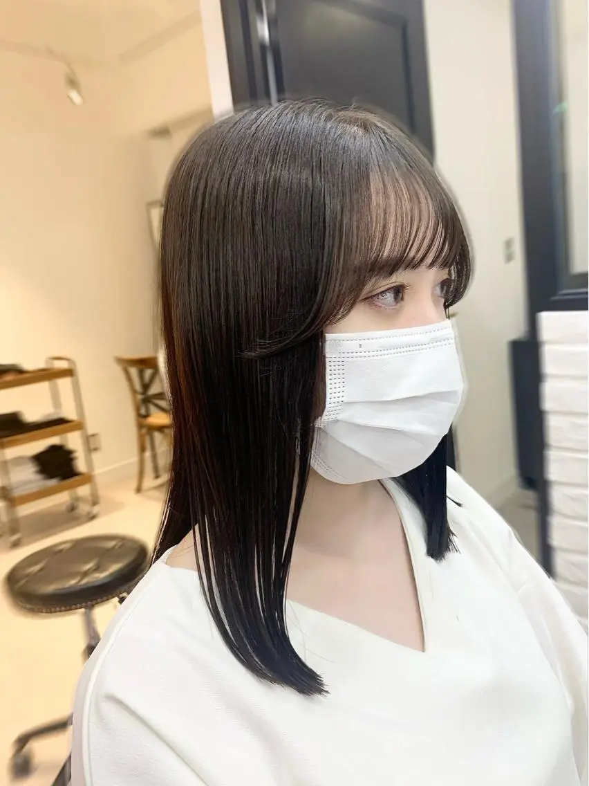 ロング カラー パーマ ヘアアレンジ メンズ キッズ ネイル マツエク・マツパ アイブロウ 似合せレイヤー/ 柔らか透明感カラーのヘアスタイル