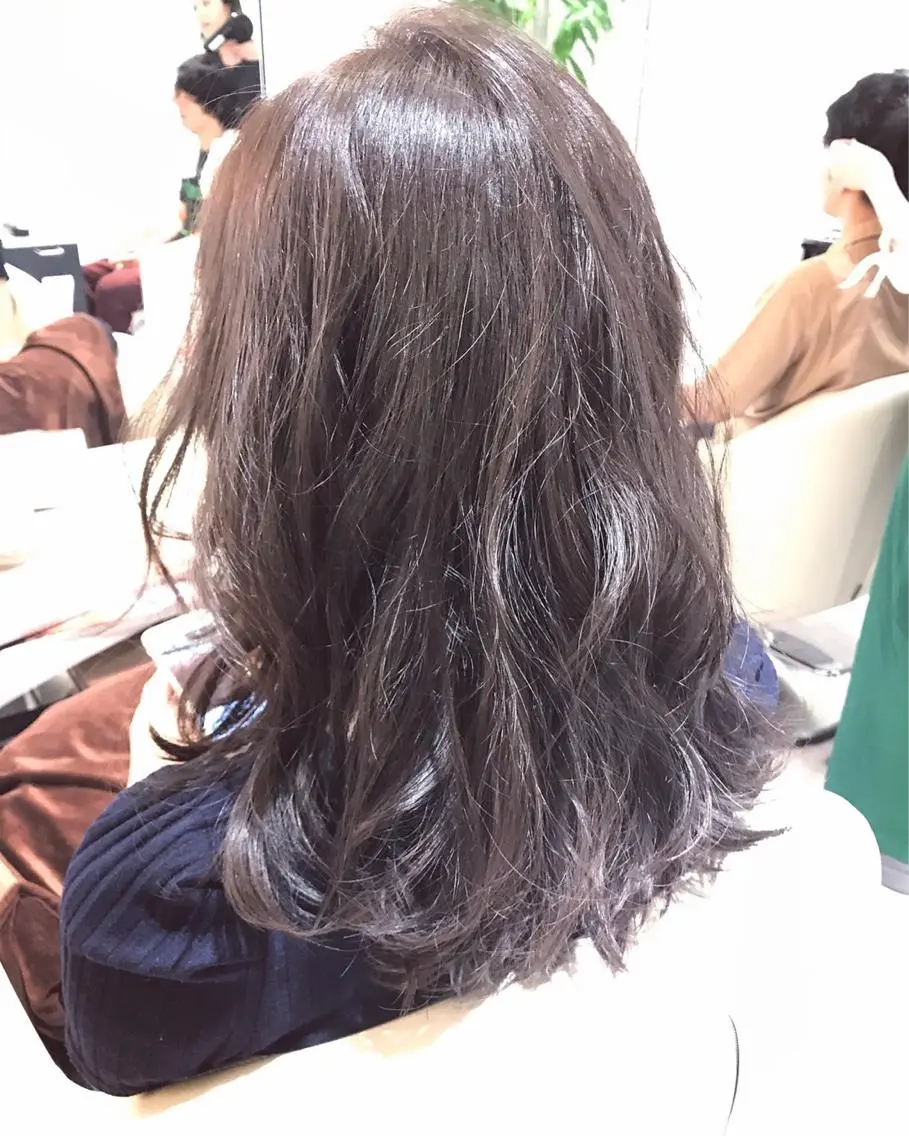 セミロング カラー ヘアアレンジ 金子 富士のヘアスタイル