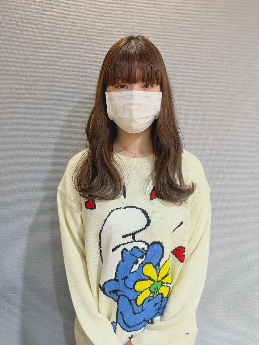 ロング かわい りほのヘアスタイル