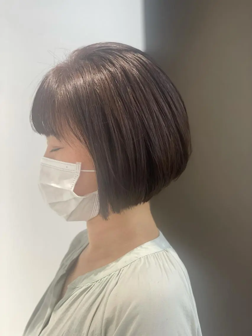 ショート 髪質改善 縮毛矯正 トリートメント 酸熱トリートメント MATISSE藤崎 渕上 ジュビアイのヘアスタイル