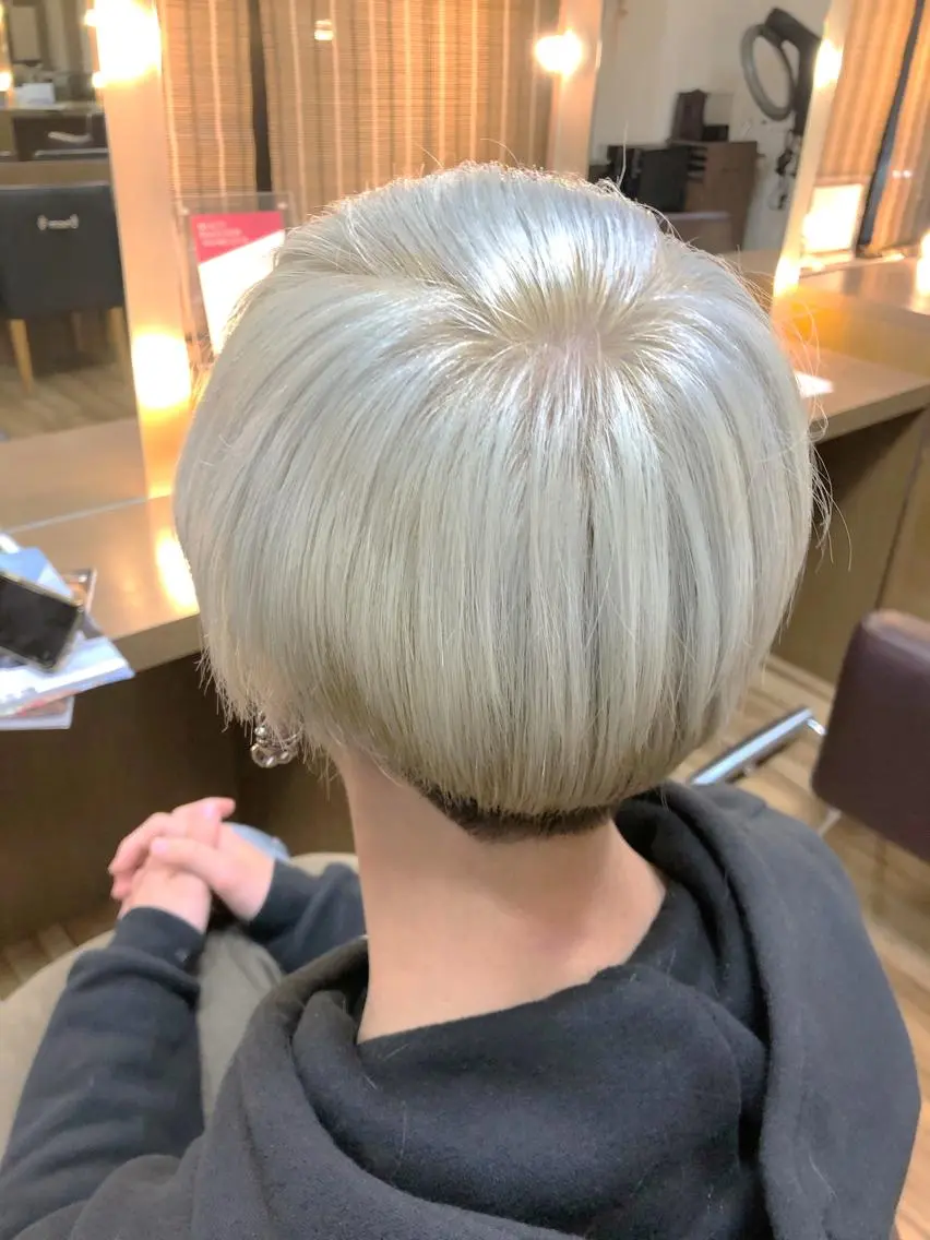 ショート カラー メンズ ベージュカラー 髪質改善/美髪矯 正ヤマモトハルキのヘアスタイル