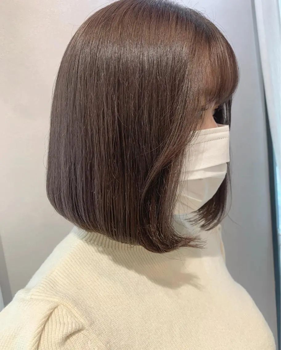 ショート カラー ベージュカラー ショコラベージュ hubhair レイヤー/透明感のヘアスタイル