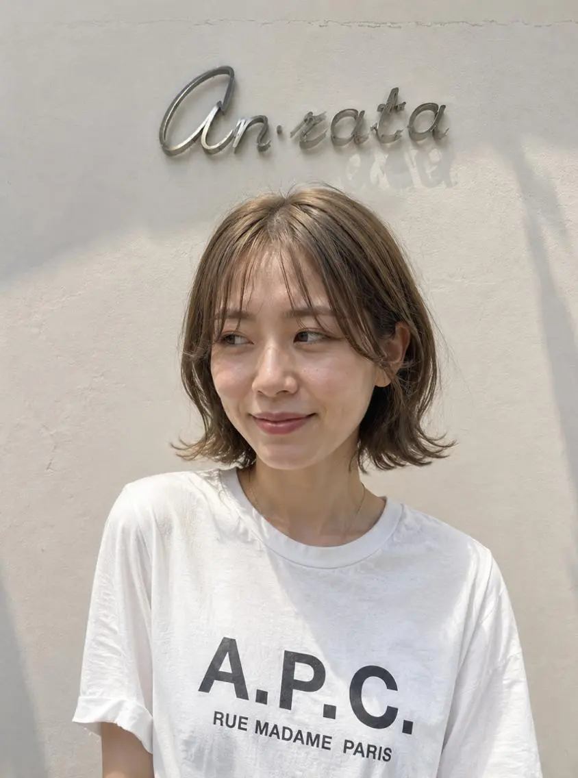ミディアム ヘアカラー トリートメント an・rata/ 当日OK/和歌山市駅のヘアスタイル