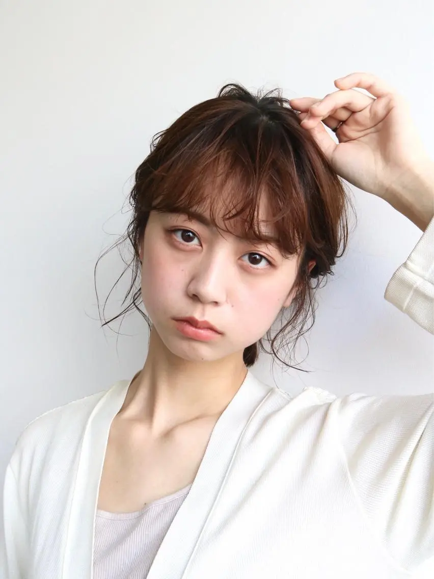 ミディアム ヘアアレンジ カット トリートメント ヘアセット 🌿似合わせ透明感 カラー松本朋幸🌿のヘアスタイル
