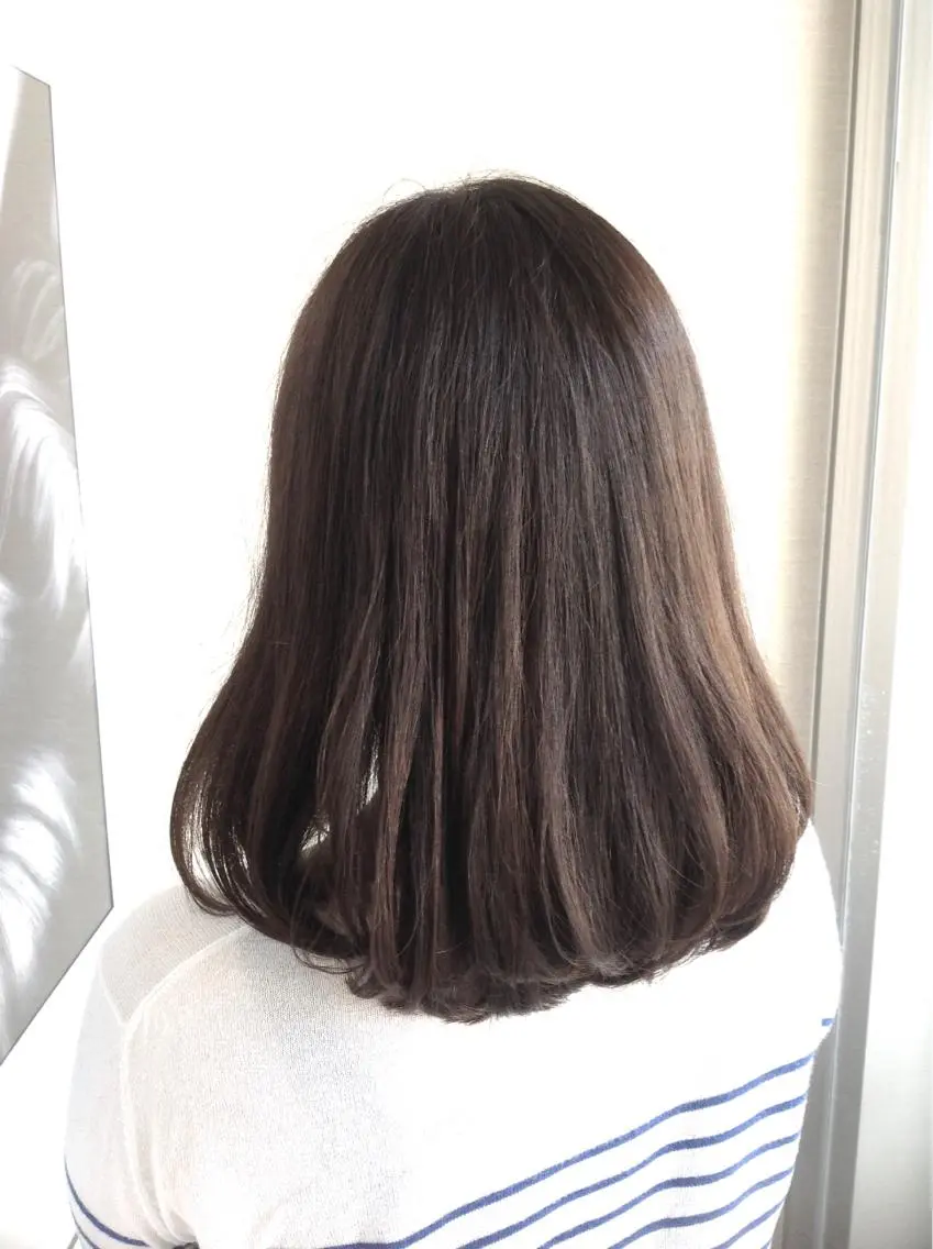 ミディアム カラー イルミナカラー 髪質改善縮毛矯正 美容師✂️山崎竜二のヘアスタイル