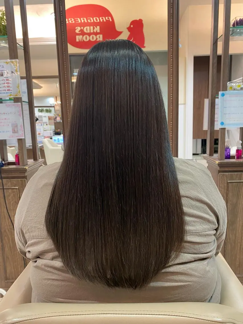 ロング 縮毛矯正 《大人気髪質改善》 プログレス国分寺店のヘアスタイル