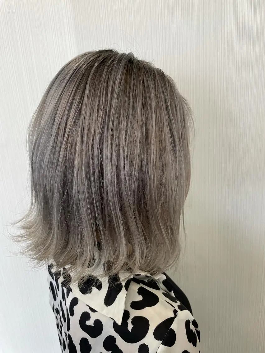 ミディアム カラー ヘアカラー 村井 力のヘアスタイル