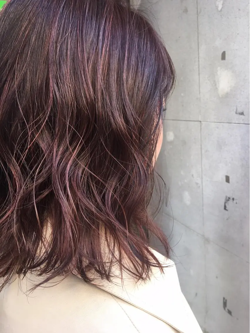 セミロング カラー カット ヘアカラー トリートメント 狩野 羅夢のヘアスタイル