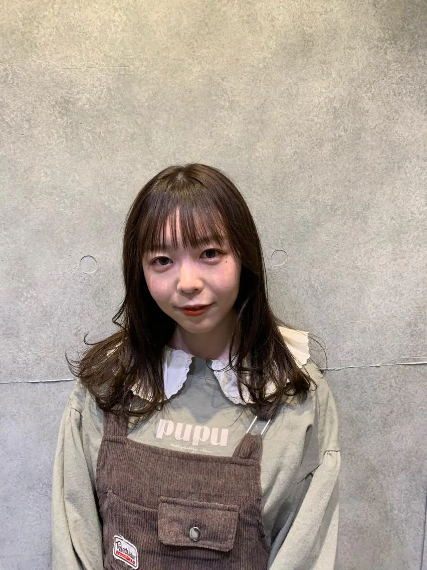 ミディアム カット ヘアカラー オシャレ髪✔️ 店長オオキアキヒロのヘアスタイル
