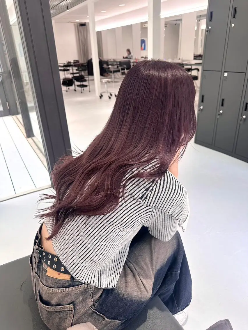 ミディアム ピンクベージュ/新潟 万代/高橋桃葉🍑のヘアスタイル