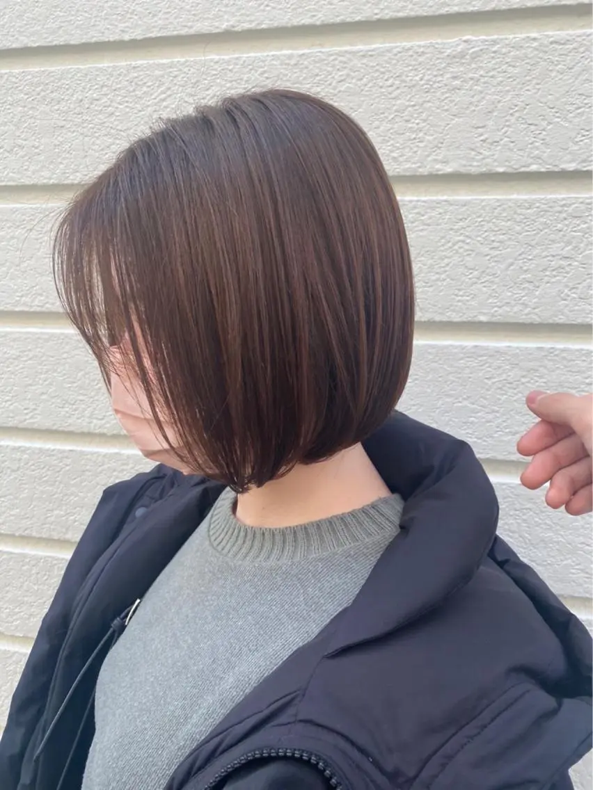 ショート カラー ボブ メンズハイトーン/栄 /イトウタケルのヘアスタイル