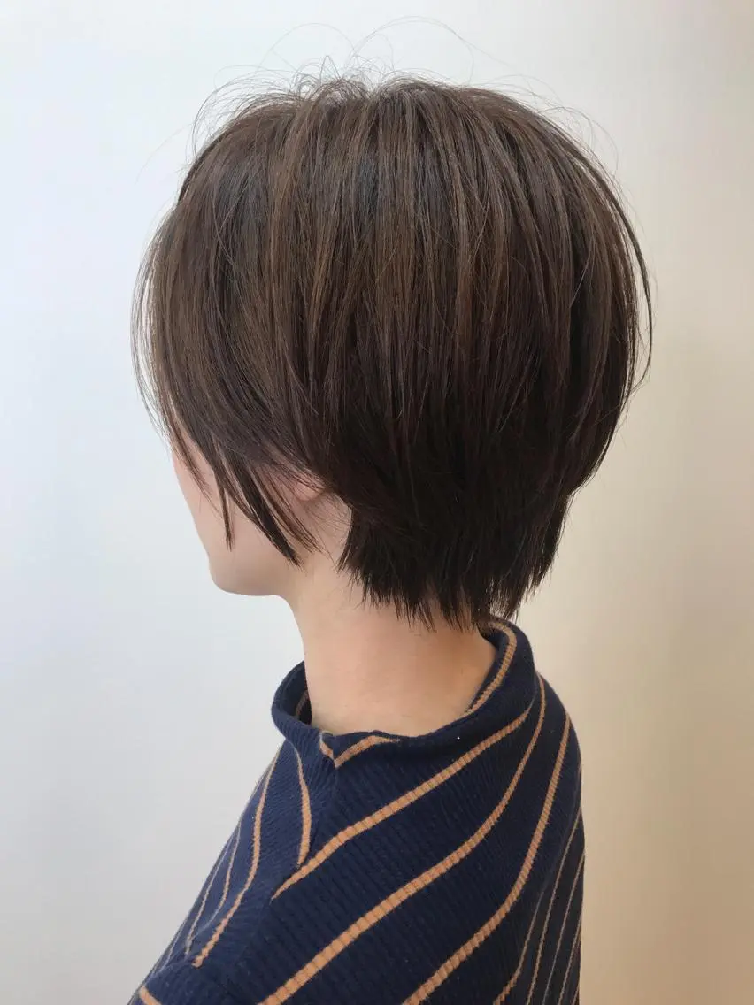 ショート カラー カット ヘアカラー 湯浅 了一のヘアスタイル