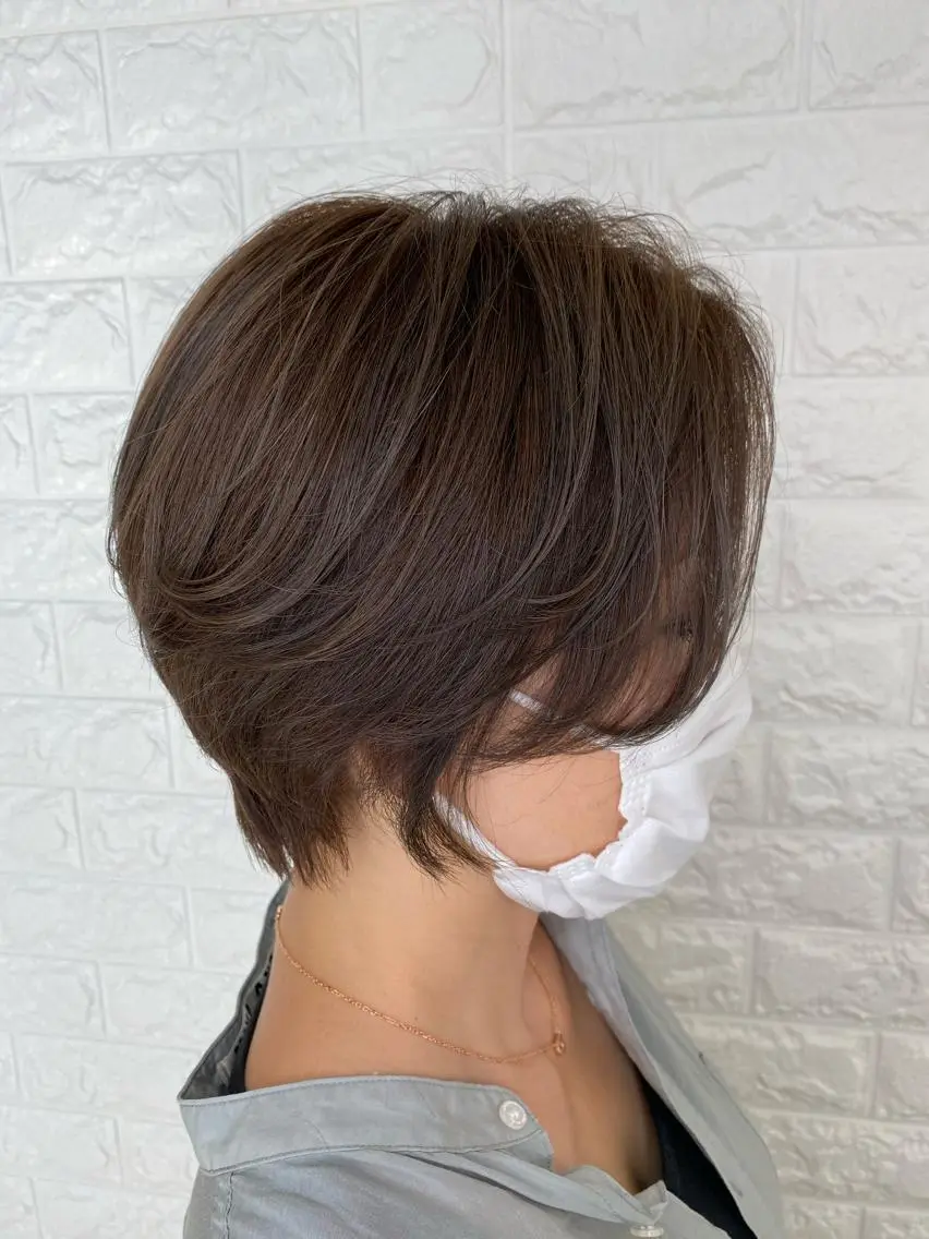 ショート カラー カット ヘアカラー トリートメント 金沢 広美のヘアスタイル