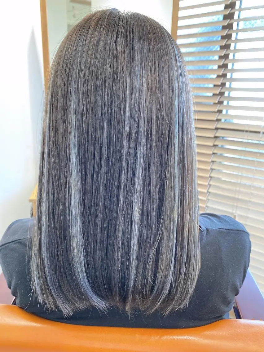 ロング カラー ヘアカラー トリートメント ハイライト⭐️上野 高広のヘアスタイル