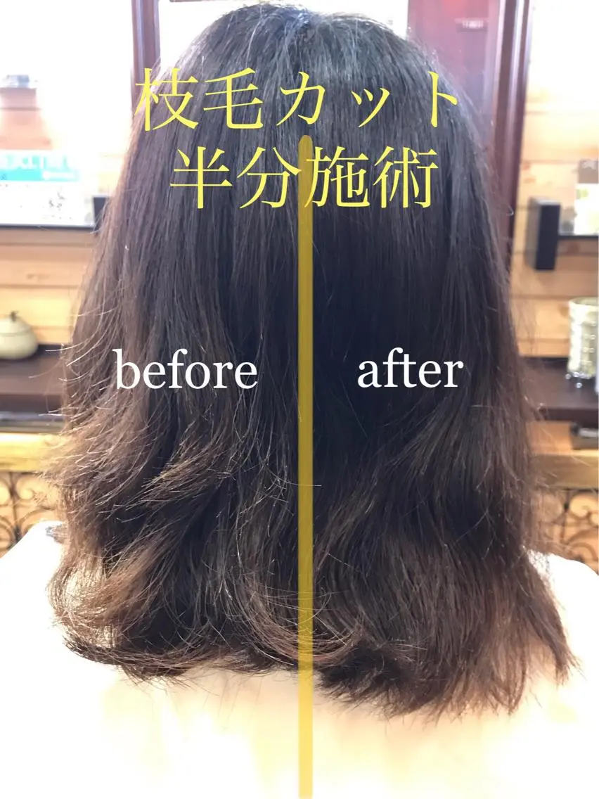 セミロング 美髪枝毛カットが 得意な小嶋努のヘアスタイル