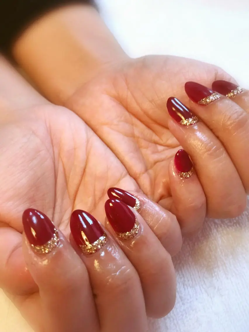 ネイル ボルドー Era nailのネイルデザイン