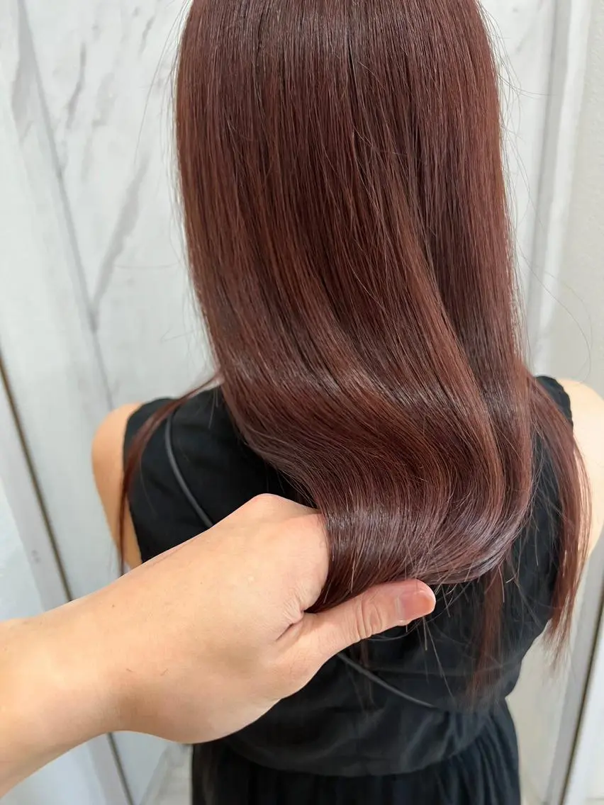 ロング カラー ブリーチ ケアブリーチ イヤリングカラー ハイライトカラー イルミナカラー カット ヘアカラー トリートメント N°sopo 札幌大通のヘアスタイル